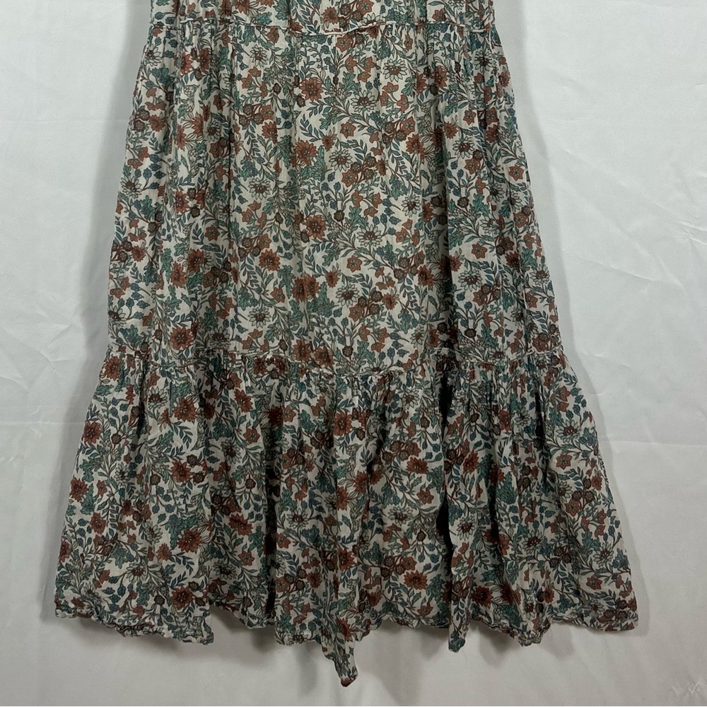 Rachel Zoe cotton floral tiered Maxi dress S - Picture 8 of 10